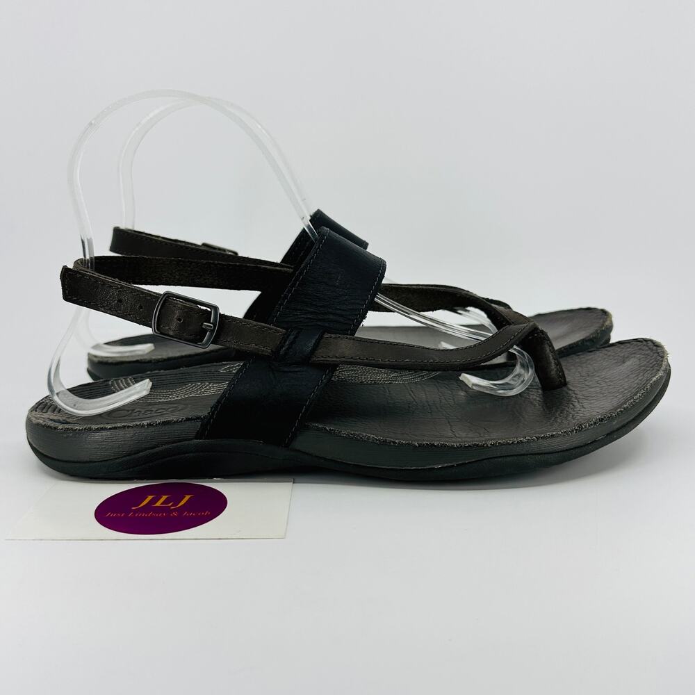 Chaco Women's Maya II Leather Adjustable Slingback Sandals J105934 Size 9
